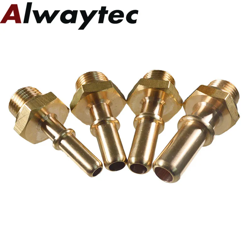 3pcs SAE10 SAE12 3/8 5/16 Car Male End With Screw Connector Customize Brass Fitting SCR System Metal Fuel Urea Quick Coupling