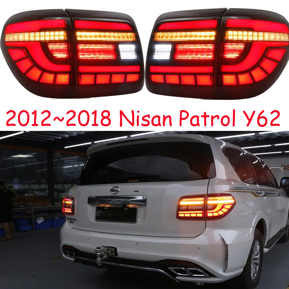 Video 2012~2018year car bumper tail light for Patrol Y62 taillight car accessories LED DRL Taillamp for Patrol Y62 fog light