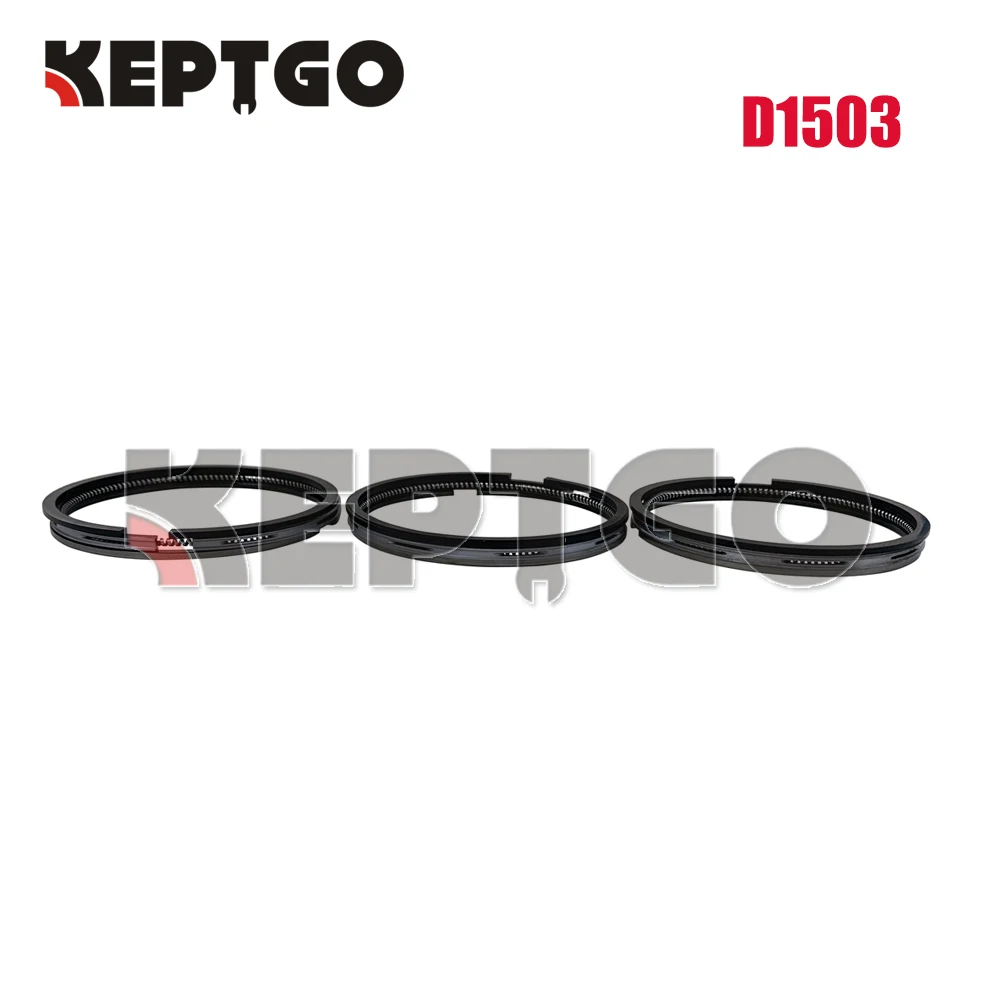 

New 3 Sets D1503 STD Piston Ring Fit For Kubota Engine