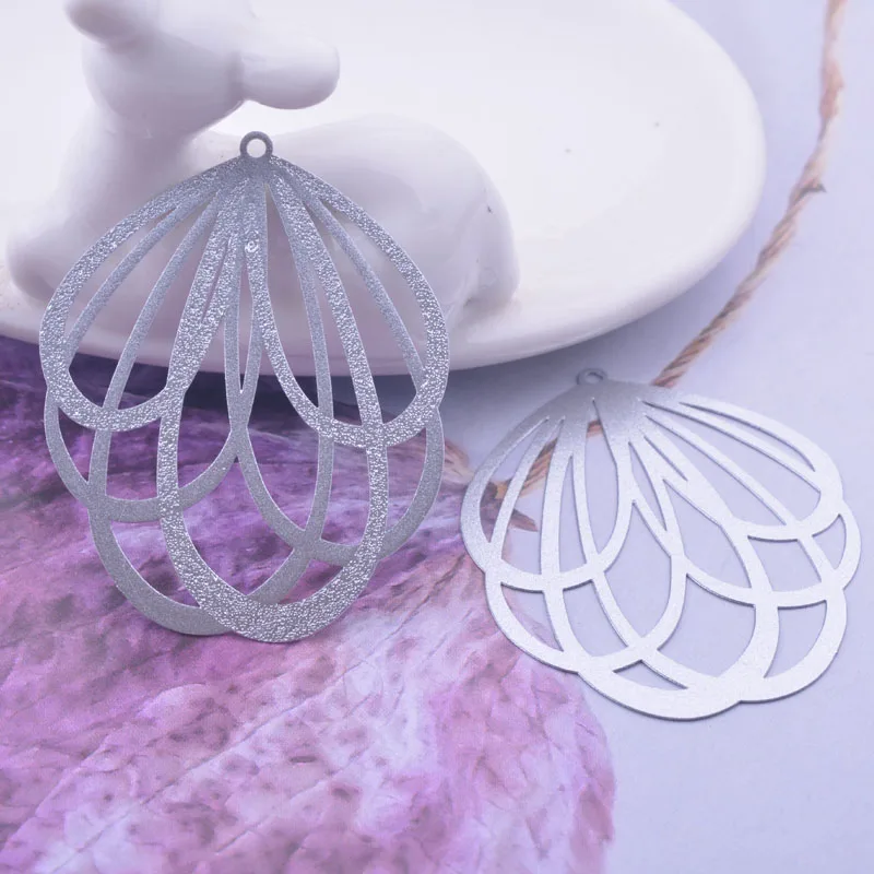 30 Stück AB2931 38*48mm Messing Große Anhänger Ohrring-Anhänger für Damen Schmuck – Detail 9