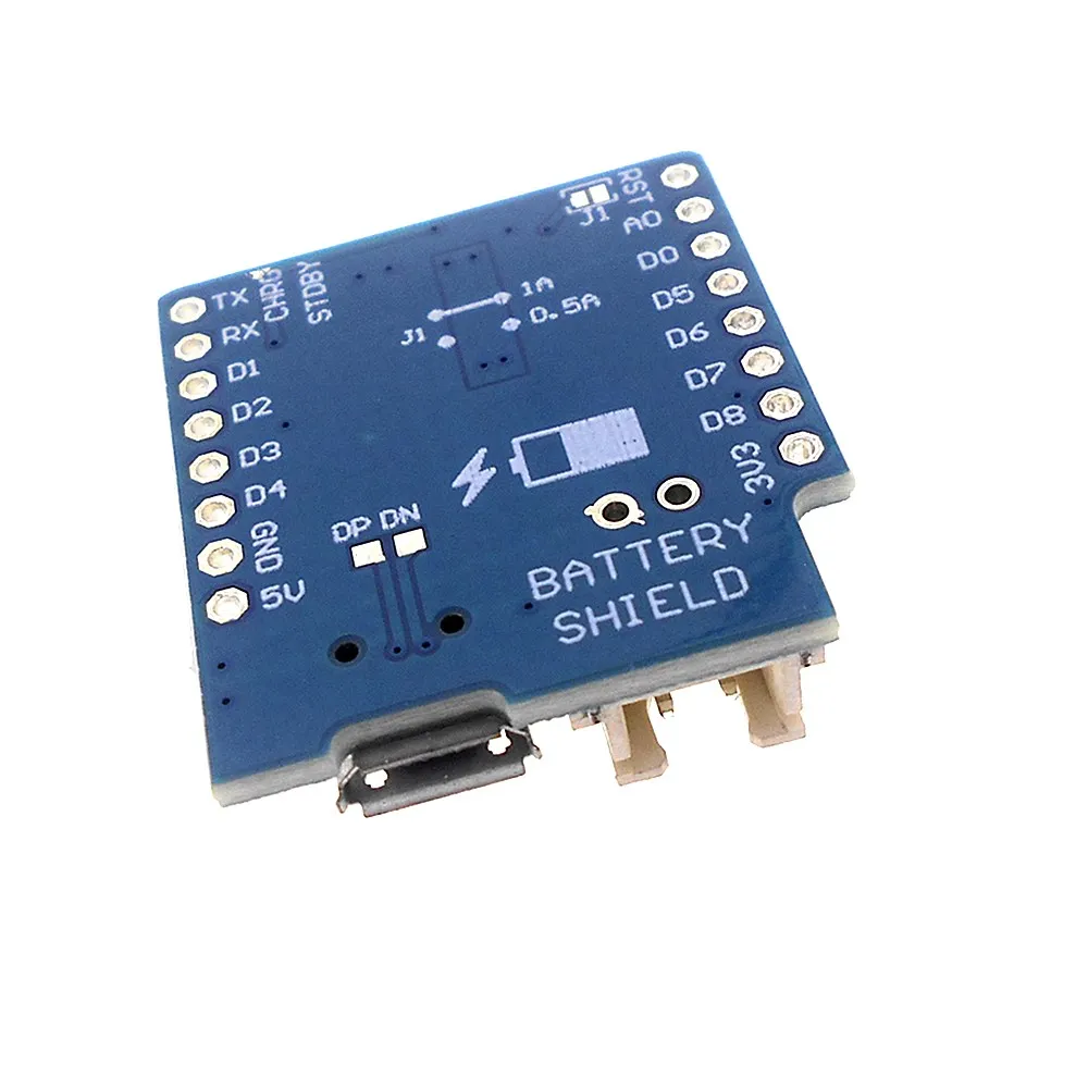 1Aชาร์จโมดูลMICRO InterfaceสำหรับD1 MINI Power Supplyบอร์ดขยาย