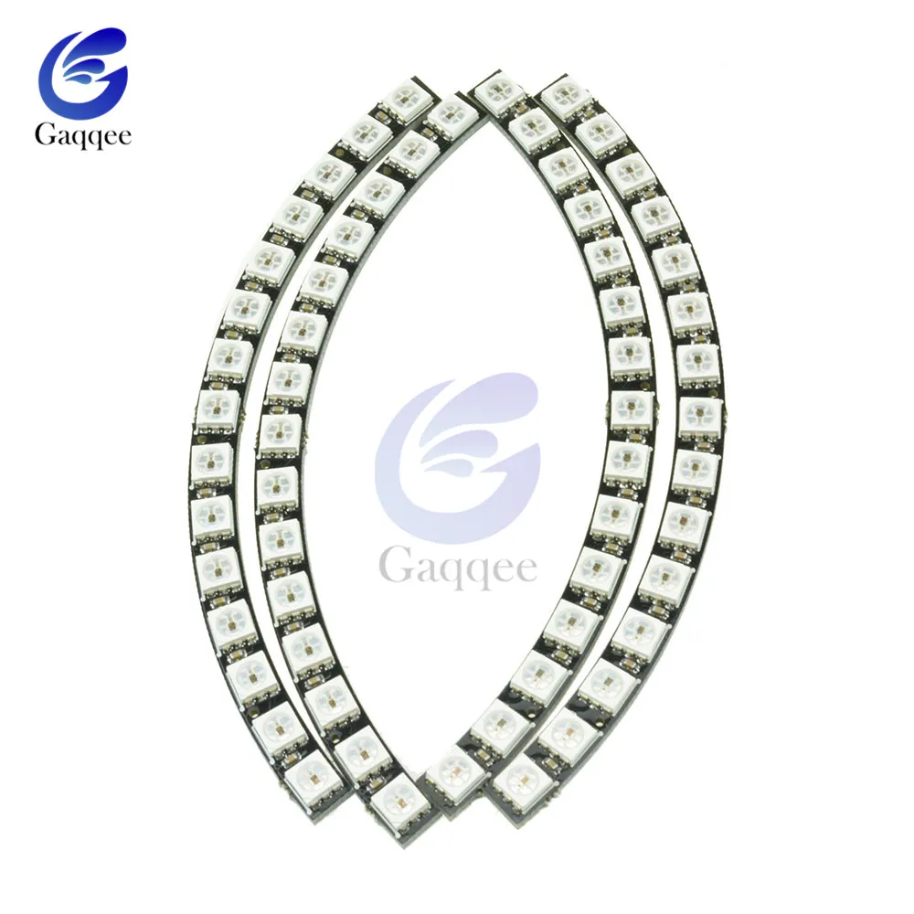 7-60 Bit Digital WS2812 RGB LED Ring Full Color Highlighting WS2812 5050 SMD Leds Strip Module Microcontroller DC 5V for Arduino