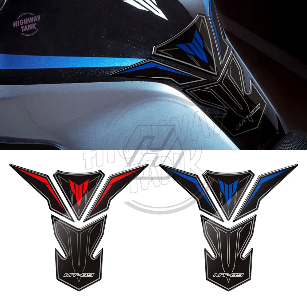 

3D Motorcycle Gas Tank Pad Protection Decal 3D Resin Case for Yamaha MT-09 MT09 2013- 2015