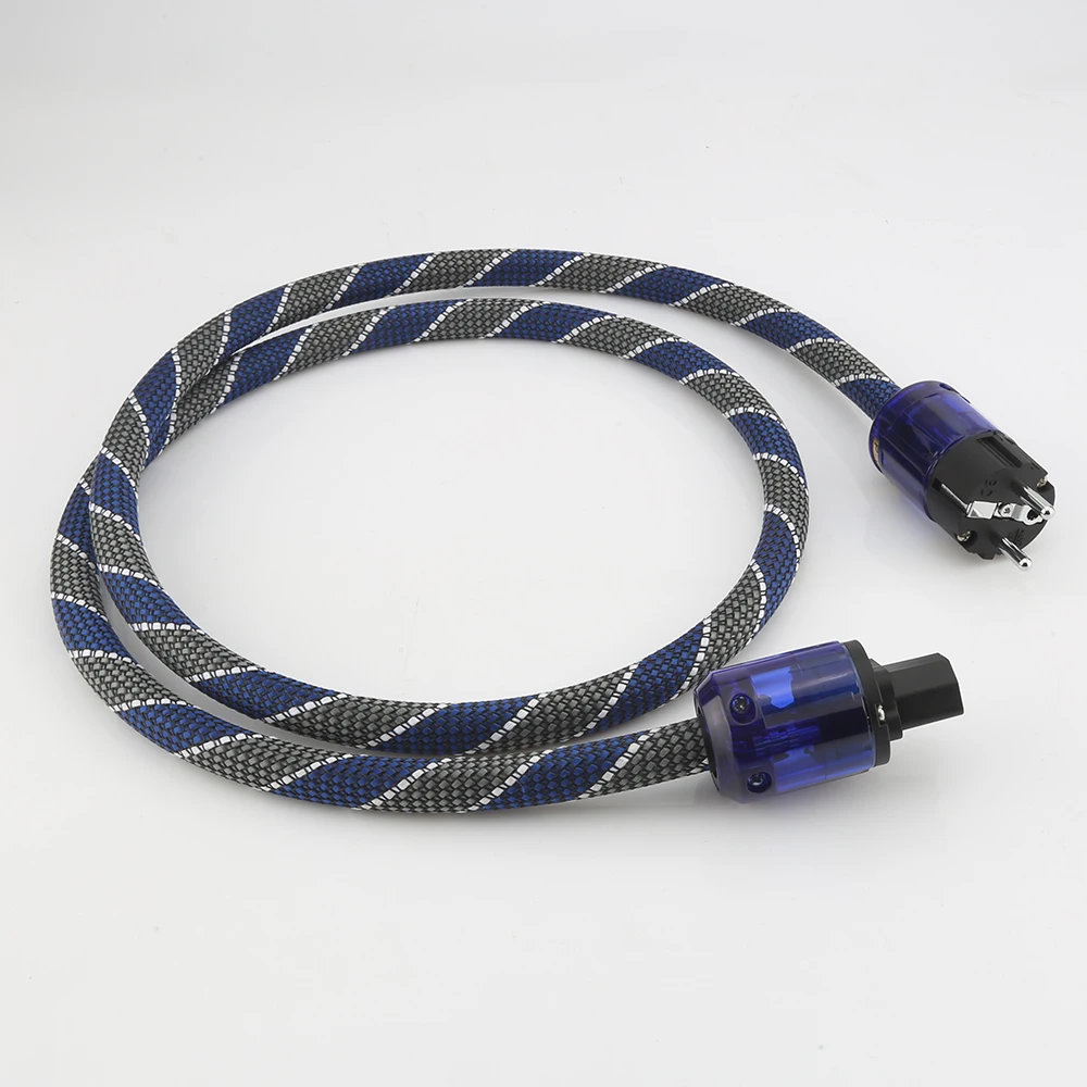 Audiocrast P110เงิน Audiophile AC Power Cable Power EXTENSION Cable HIFI HI END Schuko US