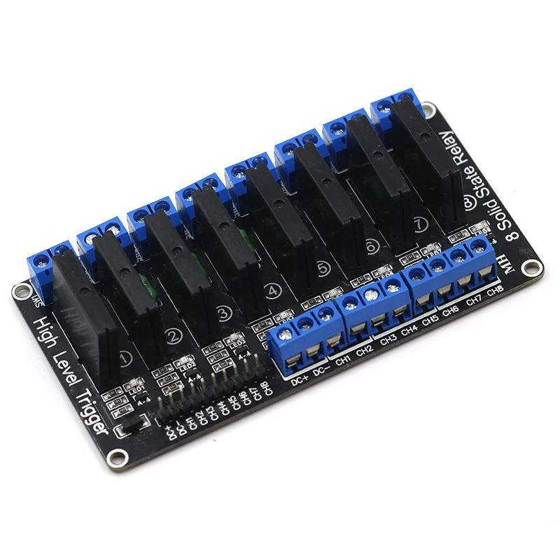 1 2 4 8 Channel 5V DC Relay Module Solid State High Level SSR AVR DSP G3MB-202P Relay for arduino