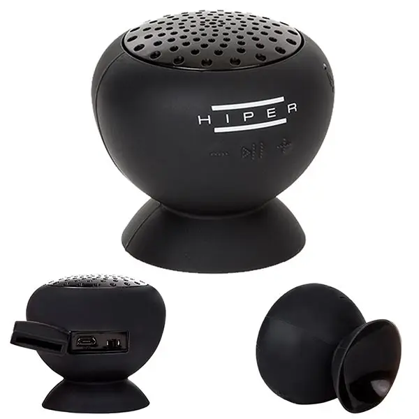 HIPER BT-20S VACUUM BLUETOOTH MUSHROOM SPEAKER BLACK