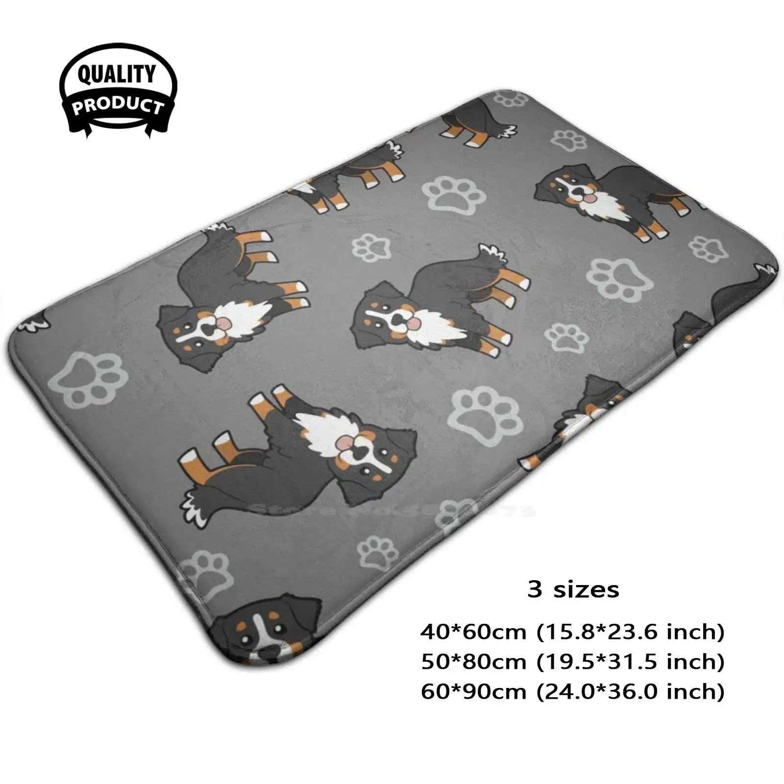 Bernese Mountain Dog. Soft Cushion Home Carpet Door Mat Car Rug