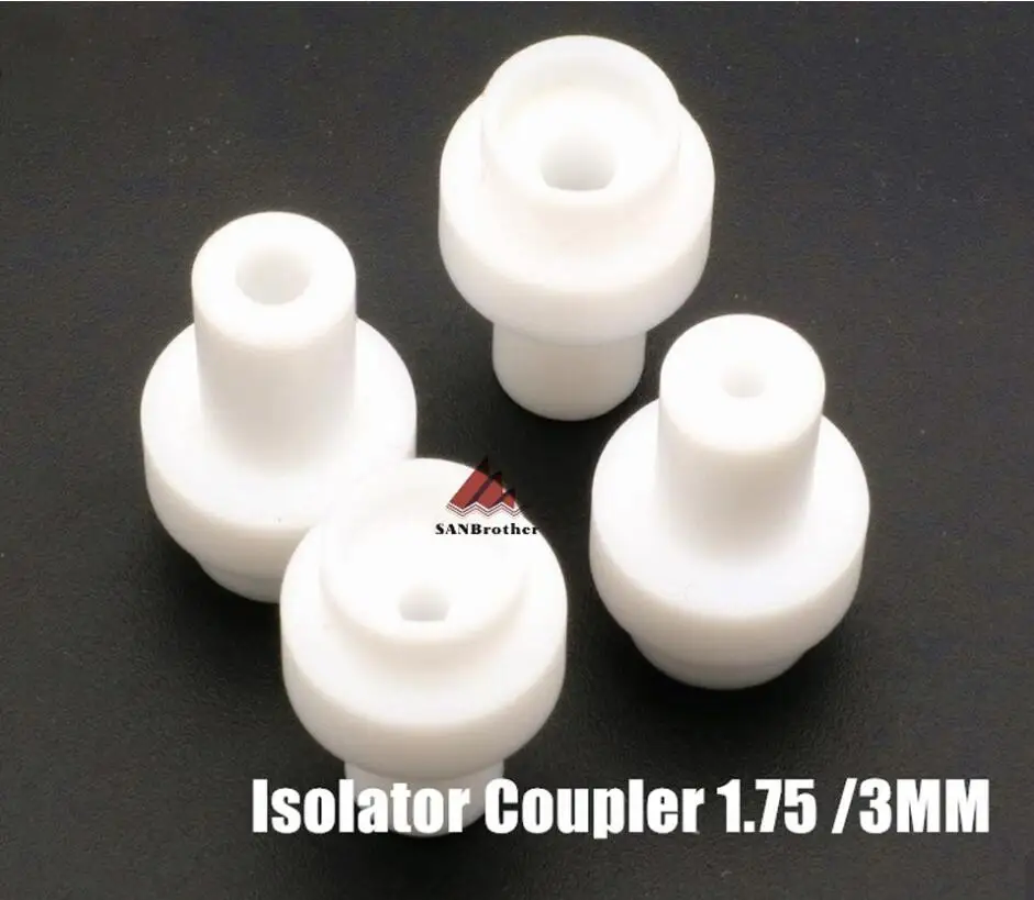 Acoplador aislador de extremo caliente, Manguito interior de PTFE para filamento de 1,75mm y 3mm, + UM2 UM2, 2/4 piezas