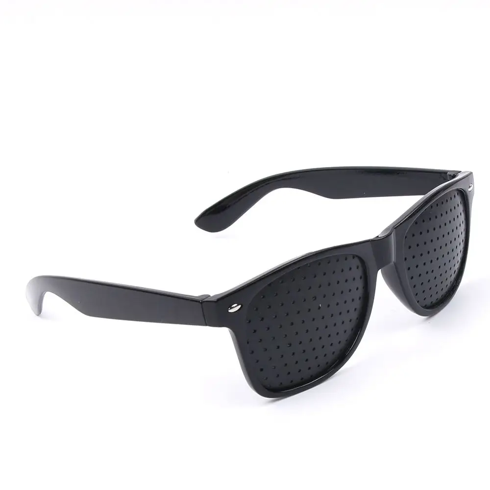 Fashion Relieve Pinhole Glasses Men Corrective Anti-Fatigue Myopia Glasses Reading Black Frame Protector Eyesight Improve Vision