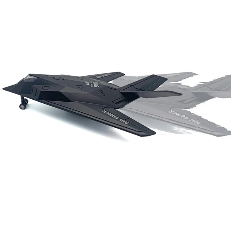 Military Model Toys F117 F-117 stealth fighter Nighthawk Fighter Diecast Metal Model Toy Pull Back For Kids Gifts Collection