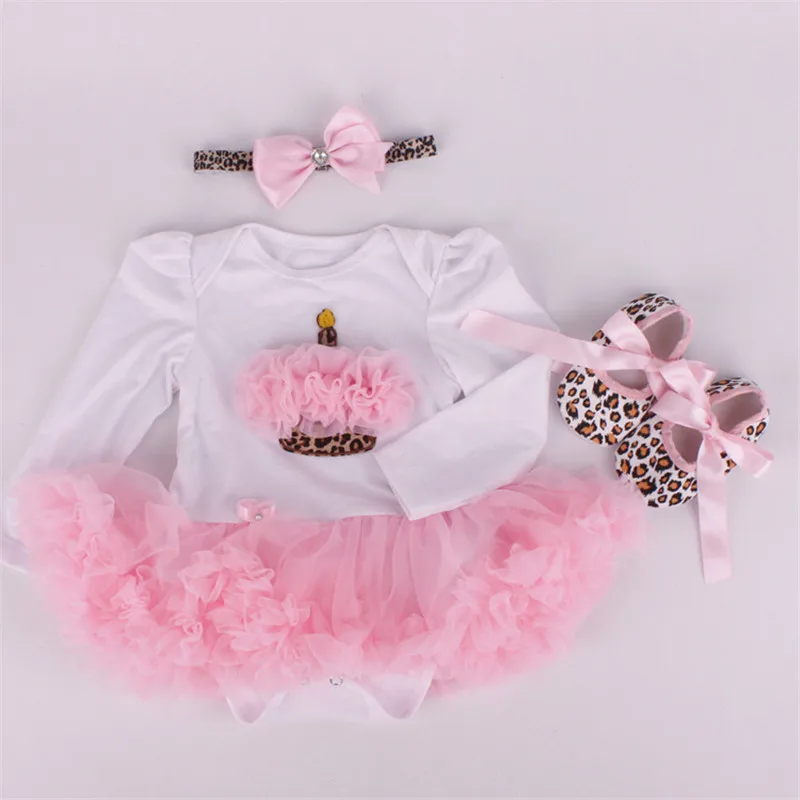 Baby Girl Clothes Cartoon Newborn BABY Girl Costume Romper Baby Clothes Girls Dress Set 3Pcs Bebe Clothing Infant Dress for Girl