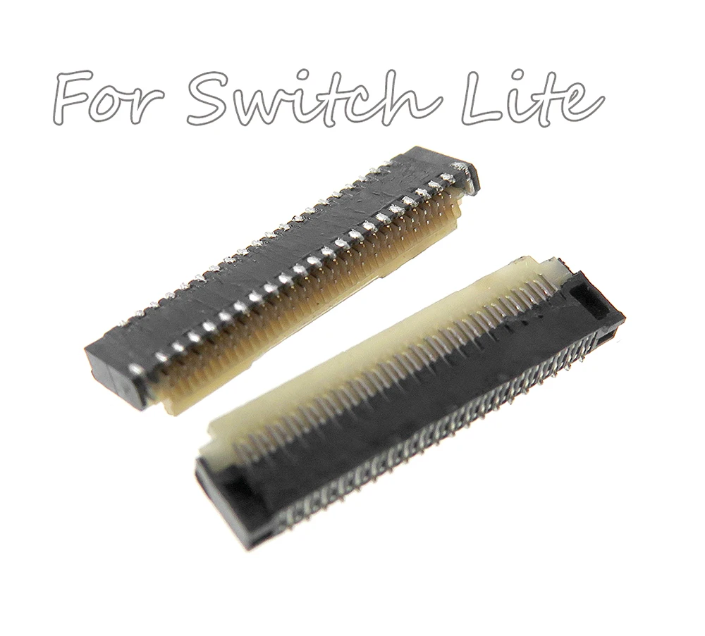 닌텐도 스위치 라이트 2019 신제품 오리지널 콘솔 41pin 마더 보드 LCD 디스플레이 화면 FPC 커넥터 플러그 소켓 슬롯, 2 개입