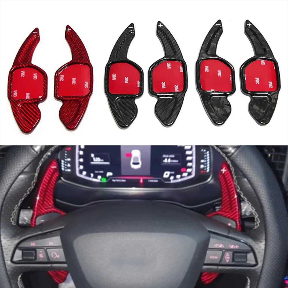 

Carbon Fiber Paddle Shifters For Seat Alhambra /Ateca /Leon FR/ Leon /Leon 4 5F Steering Wheel Extension