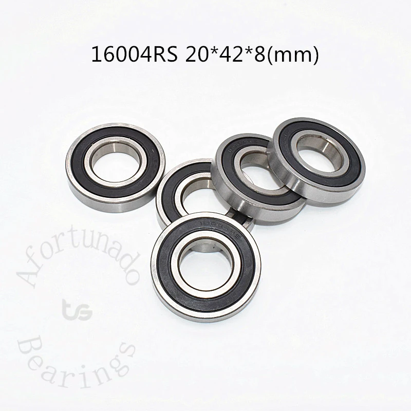 16004RS 20*42*8 mm 1Piece  free shippping bearing 16004 chrome steel deep groove bearing