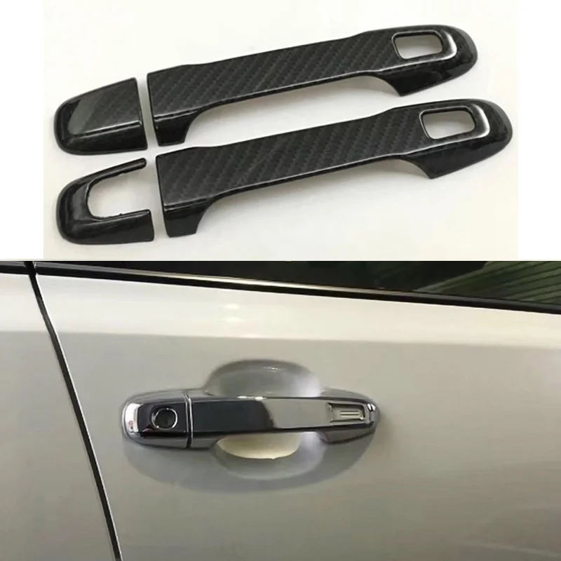 LHD Carbon Fibre Door Handle Cover for Toyota C-HR CHR 2016 2017 2018 Car Door Trim Accessories