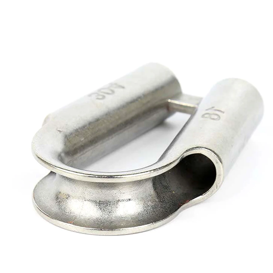 M13-M25 SS304 Reinforced Fixed Tubular Thimble ,Stainless Steel Wire Rope Accessories , J043