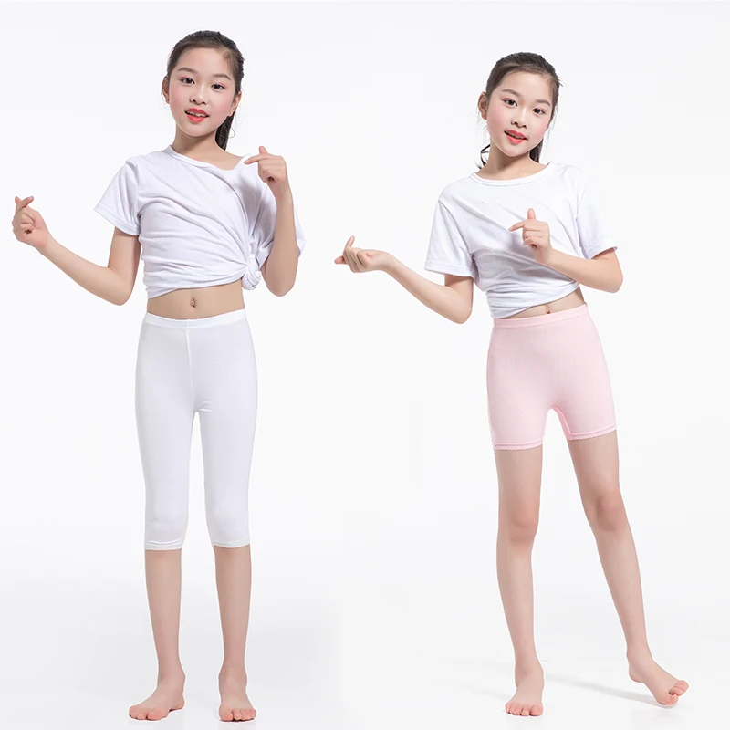 3-15Y girls spring summer pants calf-length leggings short Candy Color pants girls legging Knee Length baby girls cotton pants