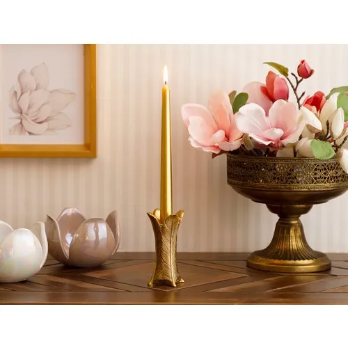 English Home Linear Candlestick 4,5x4,3x10,5 Cm Gold