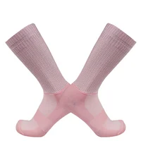 New Summer Aero Bike Team Cycling Socks Silica Gel Non-slip Breathable Pro Racing Sports Socks Men Women Calcetines Ciclismo 4
