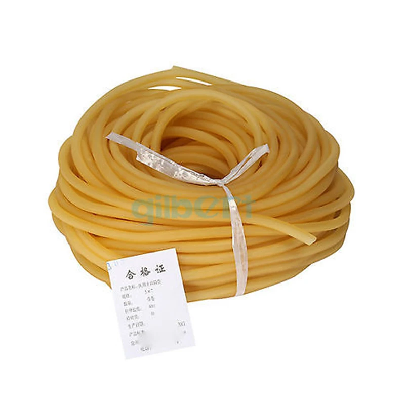 1M 4x6 5x7 5x10 6x9 8x12 9x12mm Elastic Natural Latex Rubber Band Tube for Hunting Slingshot Catapult