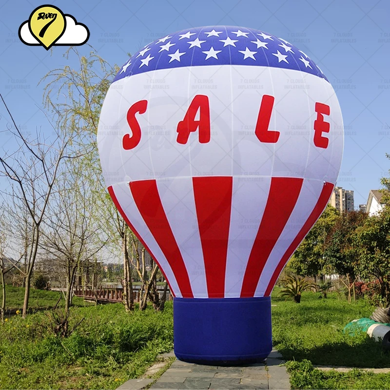 Globos inflables gigantes de aire caliente para publicidad, Bola de tierra en tierra para decoración de eventos de tienda, 3m, 4m, 5m, 10 pies, 14 pies, 17 pies