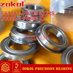 5/100Pcs/Lot F6700 F6701 F6702 F6703 F6704 F6705 F6801 F6802 F6803 F6804 F6805 F6806 F63800 ZZ z Deep Groove Flange Ball Bearing