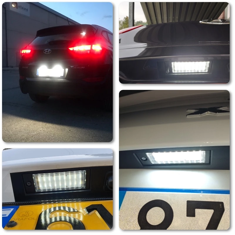 OE-Spec 925012S500 925012J000 For Kia Xceed CD 2019 2020 2021 2022 2023 2024 Canbus LED License Plate Light Parking Tag Lamps