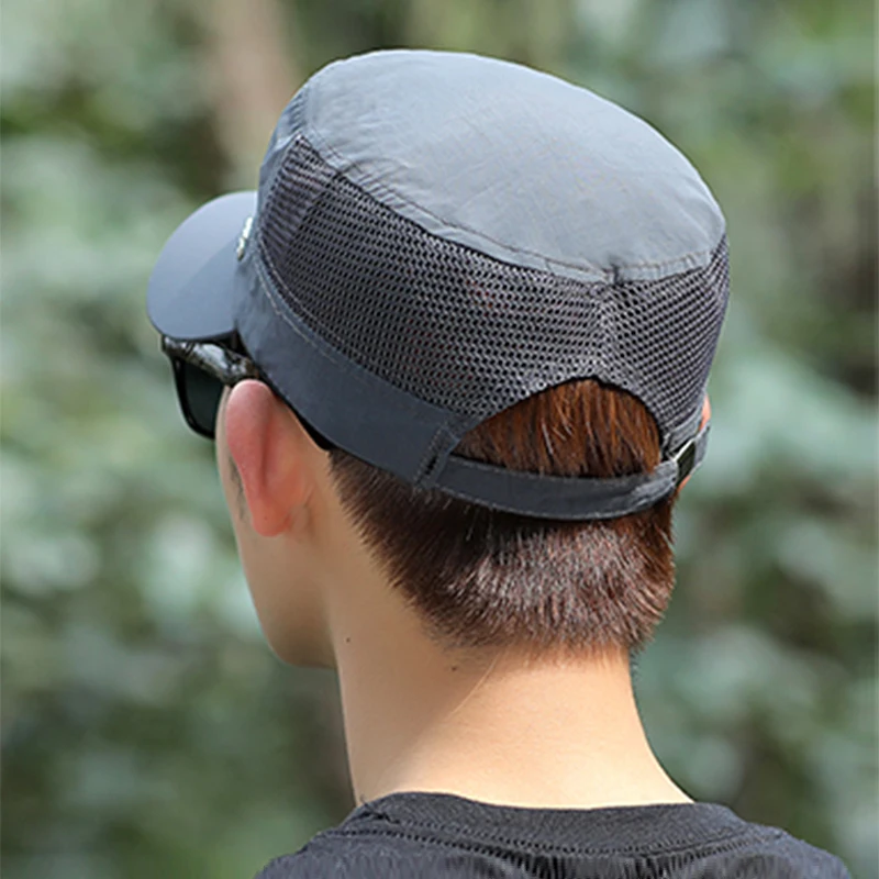 Summer Autumn Quick Drying Breathable Thin Men\'s Baseball Cap Outdoor Sports Fishing Travel Cycling Climbing Military Flat Hat