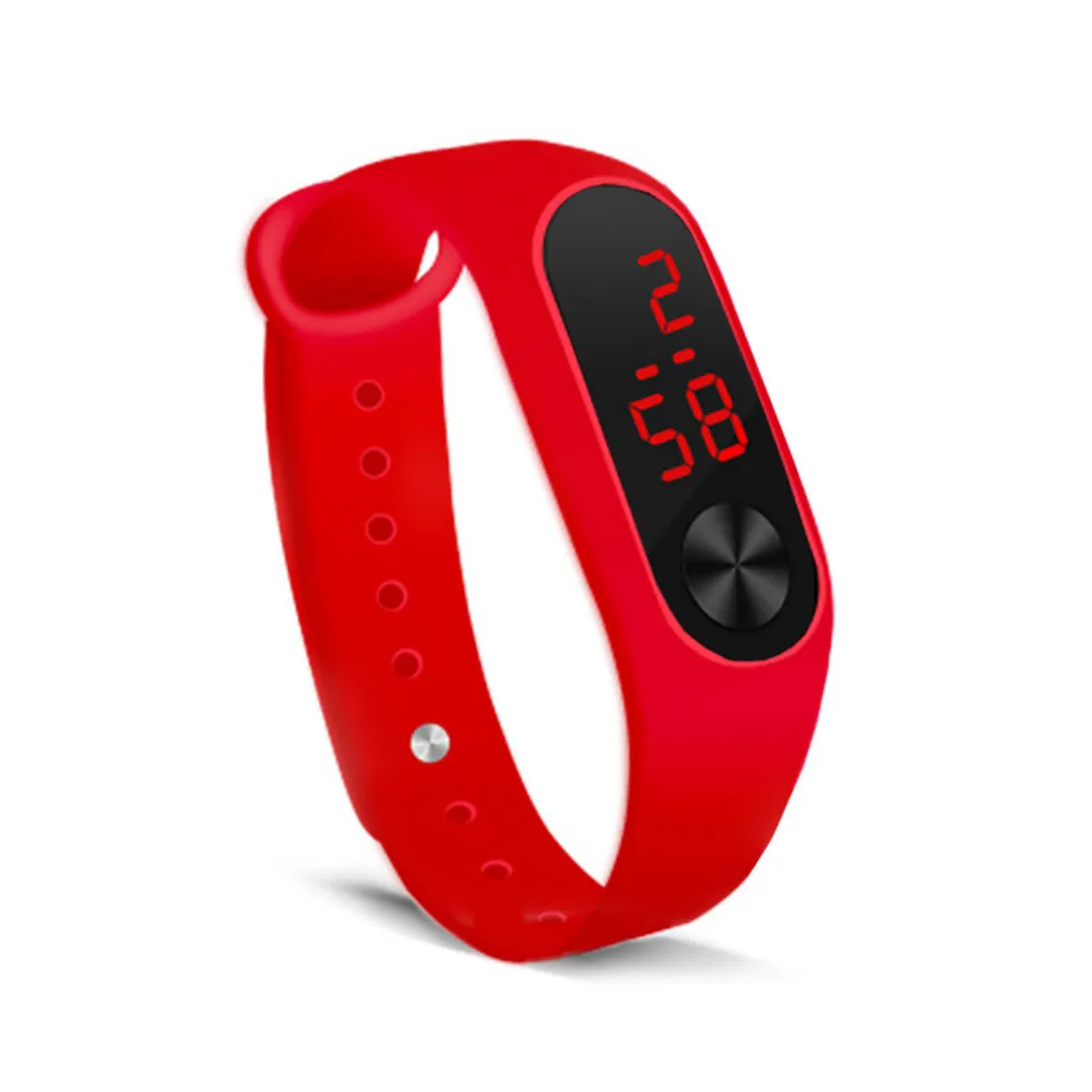 Montre numérique électronique pour enfants, cadeau étudiant, montres en silicone, montres-bracelets numériques à la mode, femmes et hommes, montre numérique LED de fitness