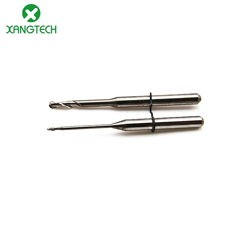 XANGTECH CAD CAM VHF Drill Tools Dental Pmma Milling Bur 0.6/1.0/2.0mm for Wax Blocks