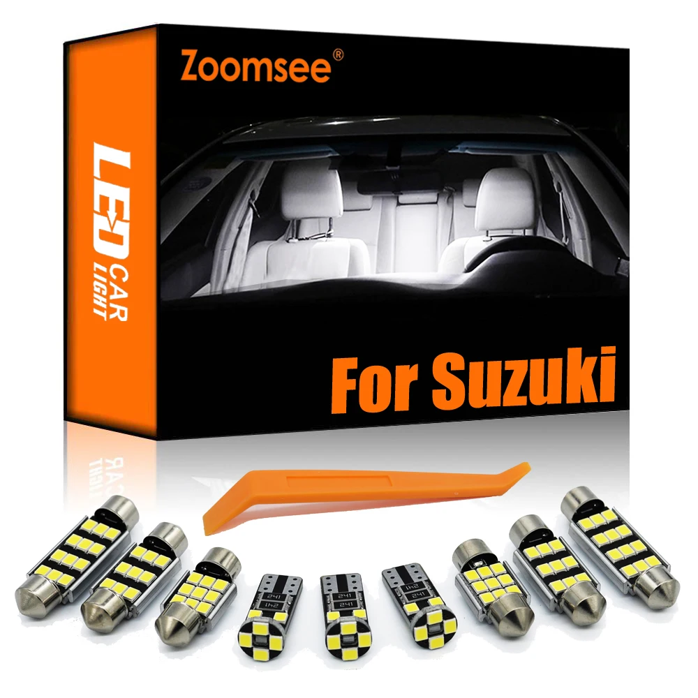 Zoomsee For Suzuki Swift Grand Vitara SX4 S-Cross Baleno Jimny Ignis ACROSS Swace Kizashi Ciaz Dzire Car LED Interior Light Kit