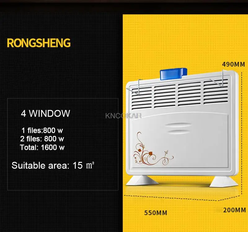 Convectie Kachel Huishoudelijke Energiebesparende Living Bad Dual Purpose Energiebesparende Verwarming Badkamer Waterdichte Elektrische Heate D253