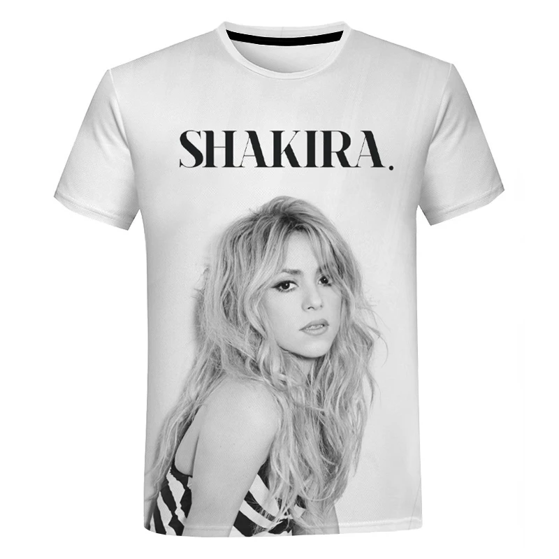 Men's T-shirt Cartoon Fun SHAKIRA EL DORADO WORLD TOUR Men/Women Tee New Summer Men's Casual 3D Print T-Shirt