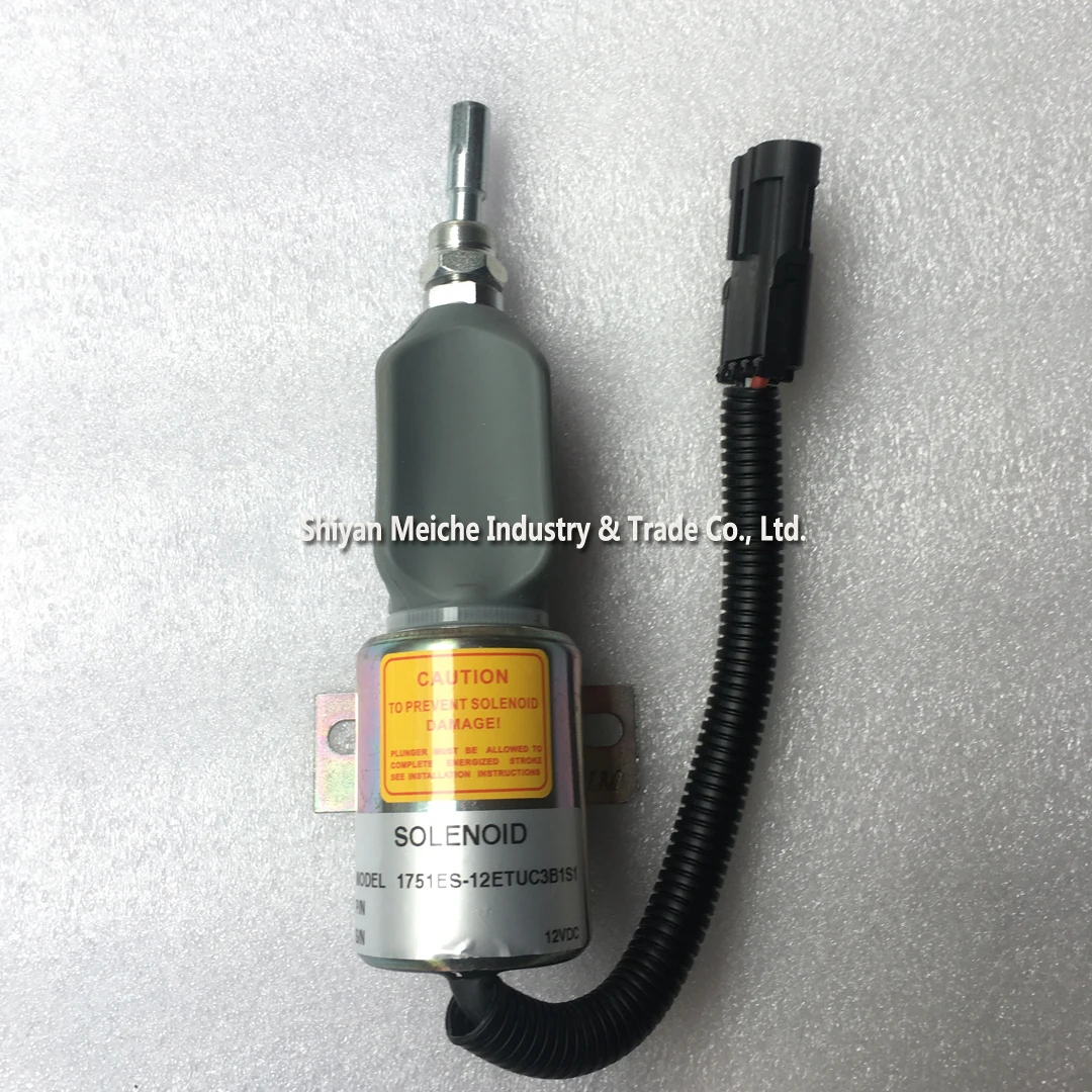 Shut off solenoid valve 12V 37V66-56010 /05CF24 1751ES-12ETUC3B1S1 Stop solenoid YC101556 Engine parts