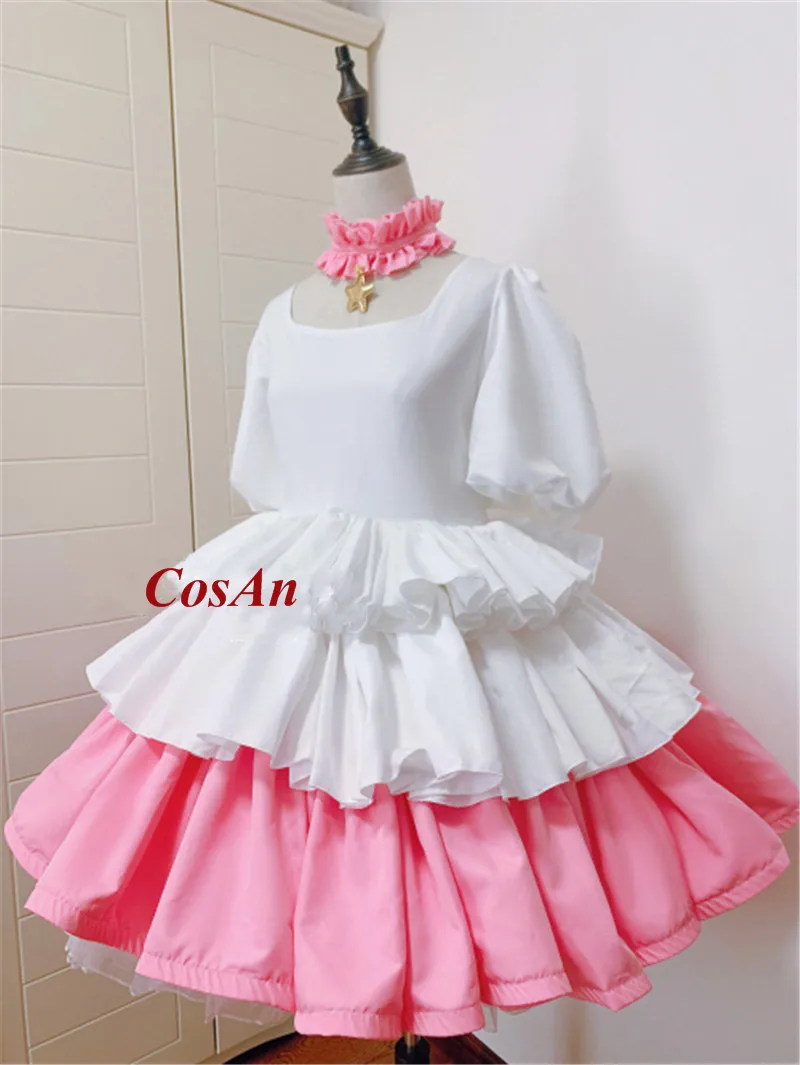 Hot Anime Cardcaptor Sakura Kinomoto Cosplay Costume OP3 Lovely Pinky White Uniform Role Play Clothing High-End Custom-Make Any