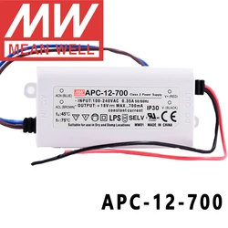 Mean Well APC-12-700 meanwell 700mA 정전류 12W 단일 출력 LED 스위칭 전원 공급 장치
