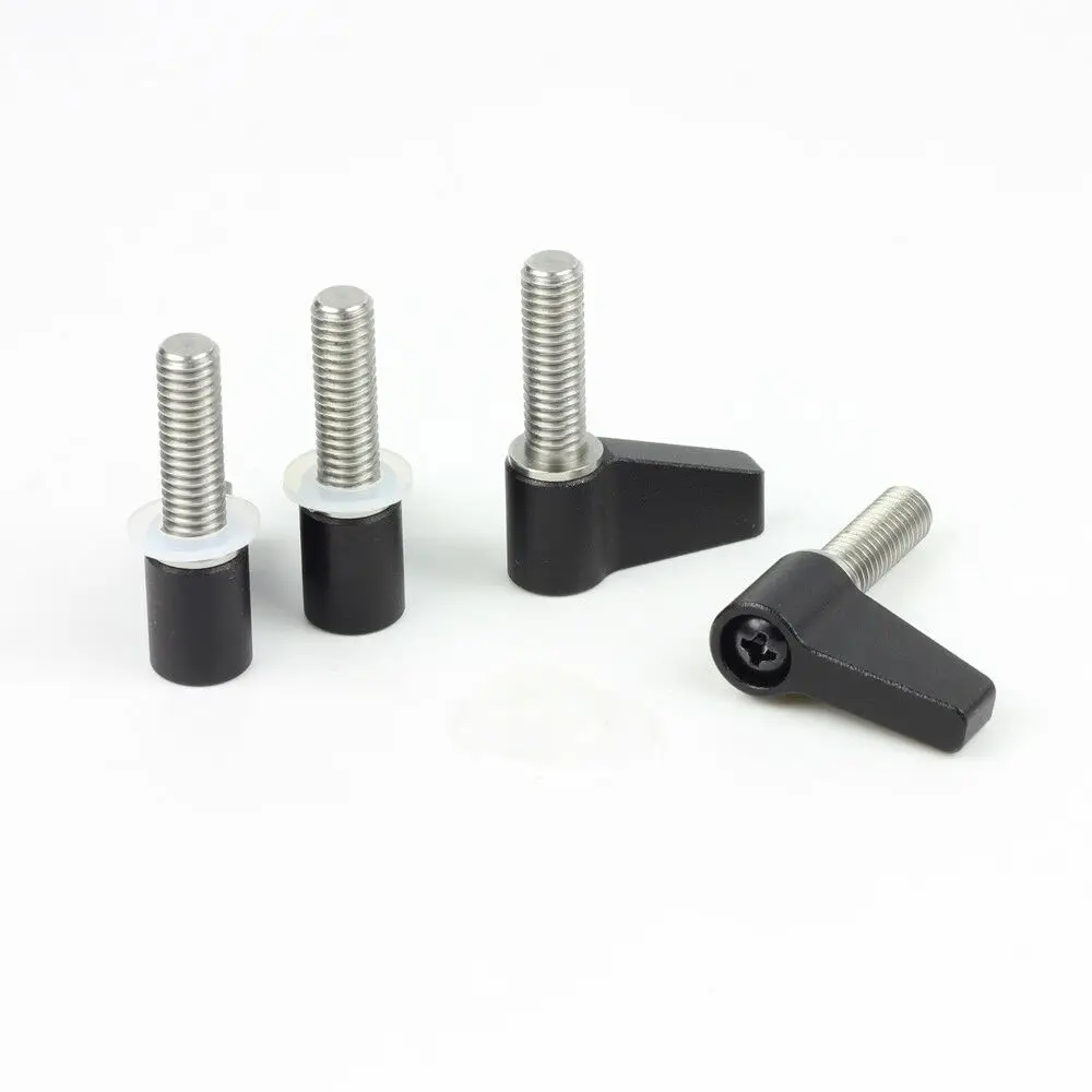 Palanca de pulgar giratoria de 20mm, tornillo de tuerca de mariposa fr, varilla de 15mm, soporte de abrazadera, plataforma DSLR, estabilizador de cámara, mango de cardán, 4 M6