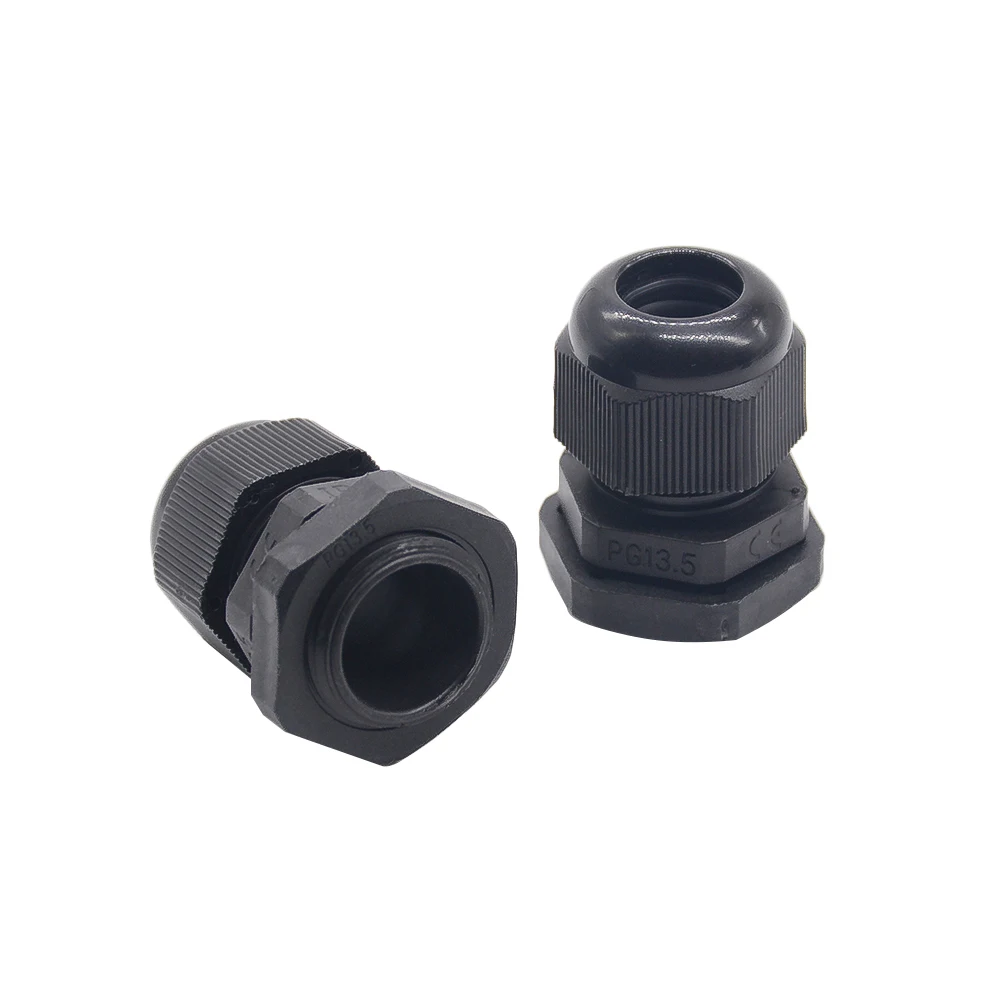 10Pcs Nylon Cable Gland Kit Waterproof Ip68 Cable Gland Joints Adjustable Locknut Pg7 Pg9 Pg11 Pg13.5 Pg16