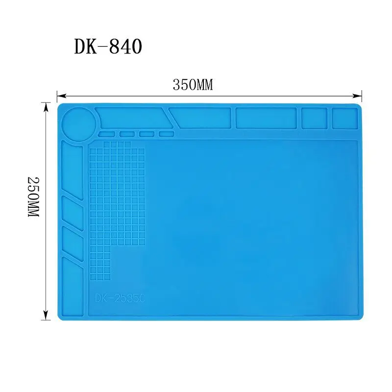 ESD-단열 납땜 작업 매트, 자석 실리콘 절연 패드 포함, 고온 저항, 용접 작업 매트