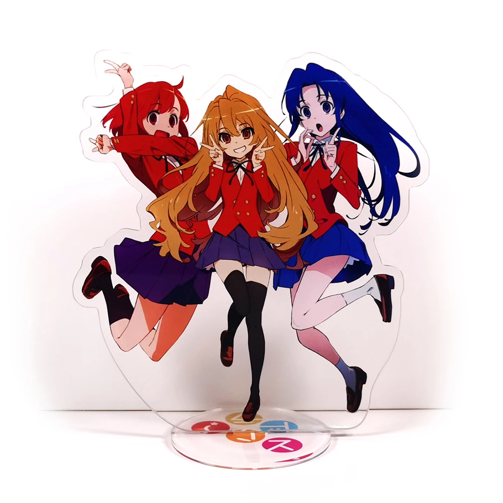 TIGER DRAGON Toradora Aisaka Taiga Kawashima Ami Kushieda Minori acrylic stand figure model plate holder topper anime Japanese