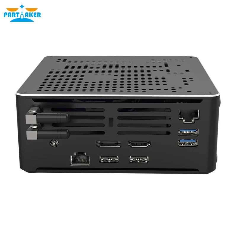 Mini PC para juegos I9-10980HK 8 núcleos 16 hilos 2 * DDR4 2666MHz 2 * M.2 Nuc Windows 10 Pro Linux computadora de escritorio AC Wifi DP HDMI