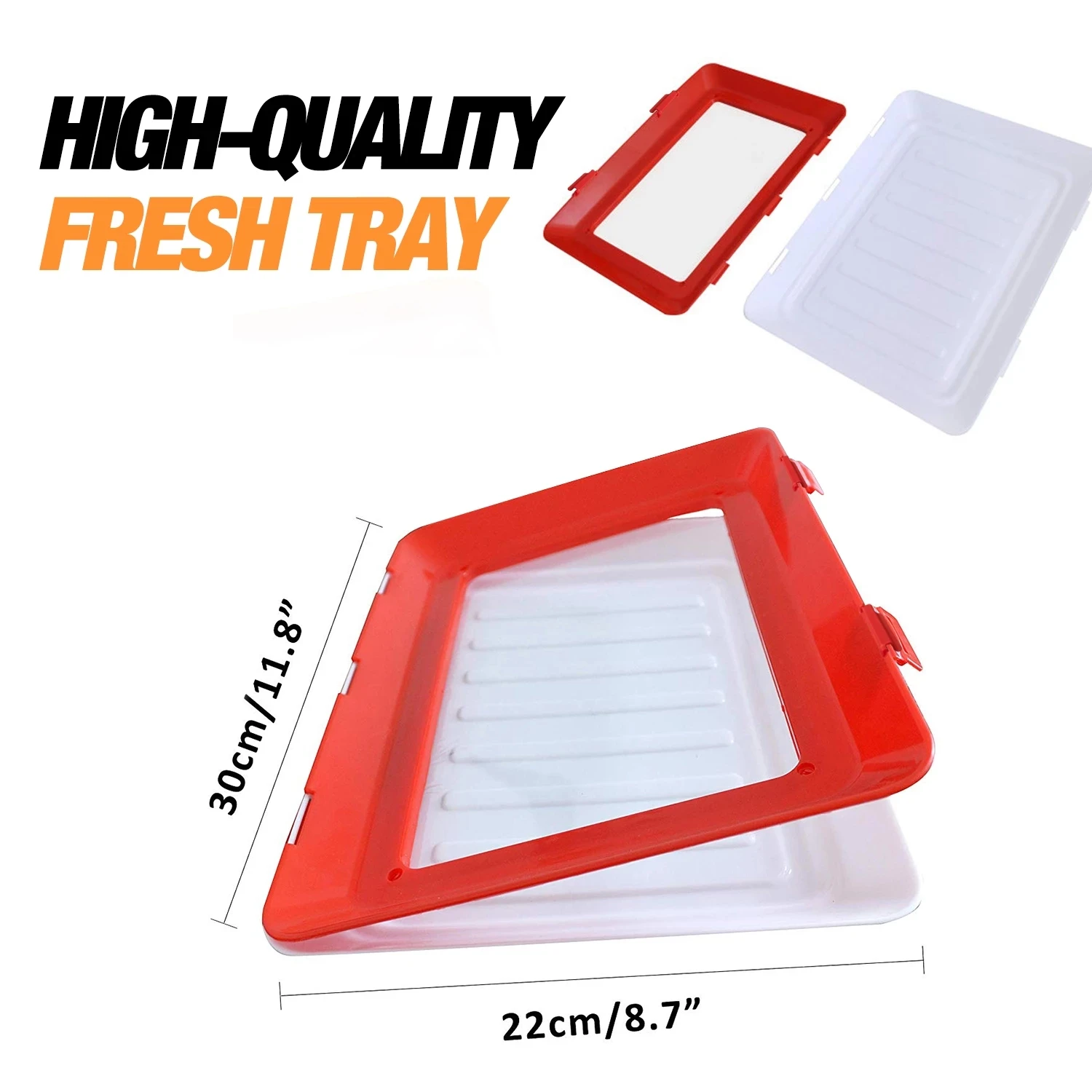 Creative Food Preservation Tray Food Fresh Keeping Fresh Spacer Organizer Food Preservate Refrigerator Food Storage