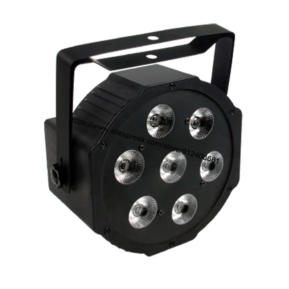 Led Par 7X4W Rgbw 4IN1 Led Up Verlichting Professionele Platte Par Voor Fase Effect Sfeer Disco Dj Music Party Club dance Floor