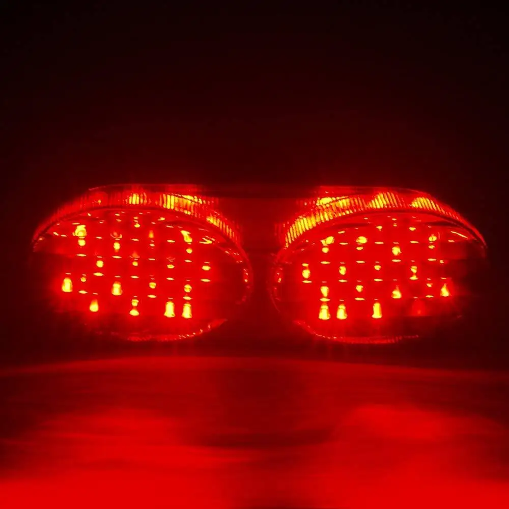 Smoke LED Tail Light Brake Light With Integrated Turn Signals Lamps For Kawasaki ZR7S ZX6R J1/J2 G1/G2 ZX900 ZX9R ZZR600