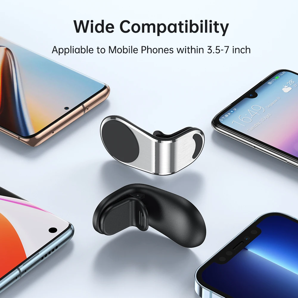 AUFU Magnetic Phone Holder in Car Stand Magnet L-Type Phone Clip for Mount Car Air Vent Cellphone Holder for iPhone 13 Samsung