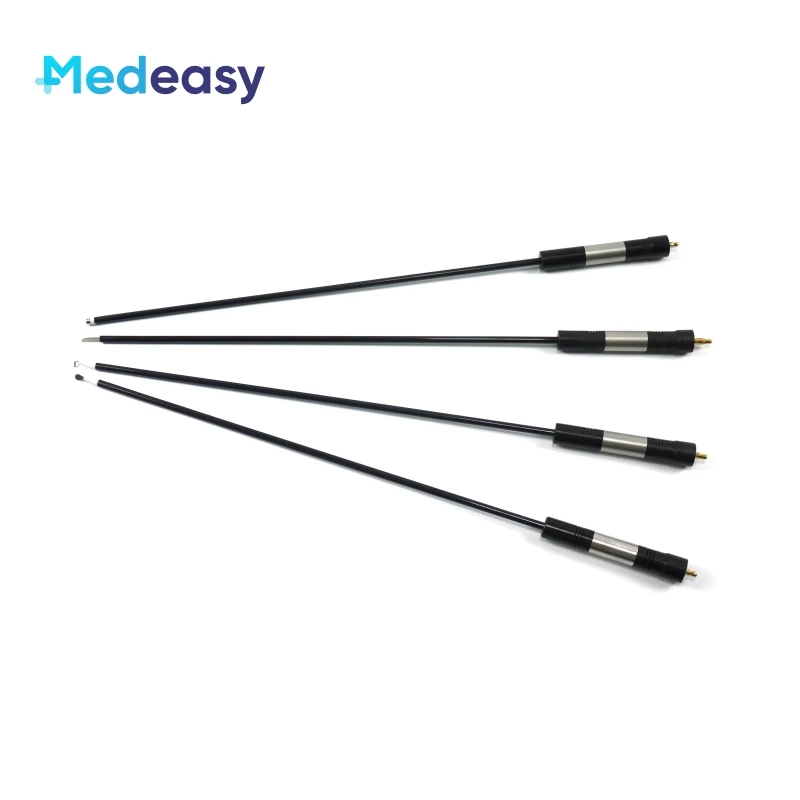 Laparoscopic Surgical Monopolar Electrode Reusable Medical Laparoscopy Instrument Electric L Hook Knife Spatula Ballpoint Needle