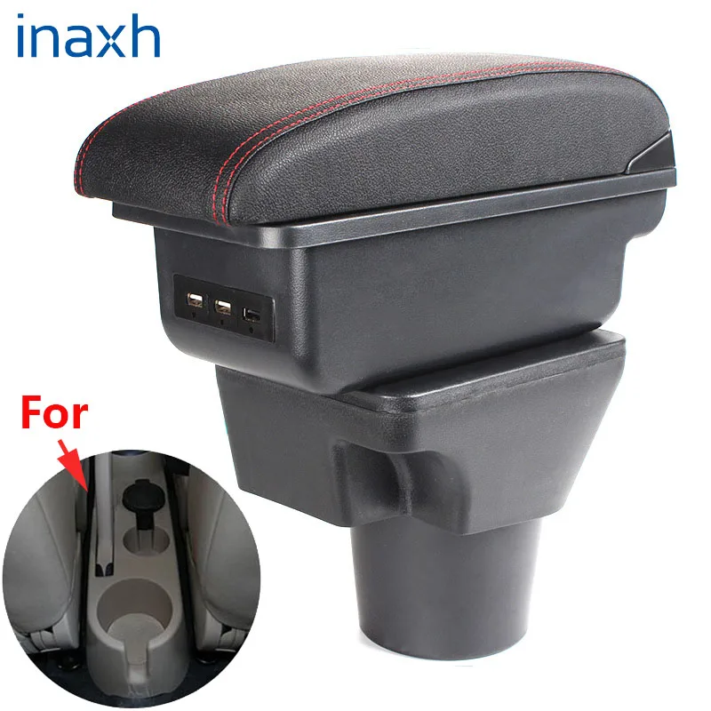 For KIA Rio 2 armrest box For KIA Rio 2006 2007 2008 2009 2010 2011 car armrest box accessories interior Storage box Retrofit