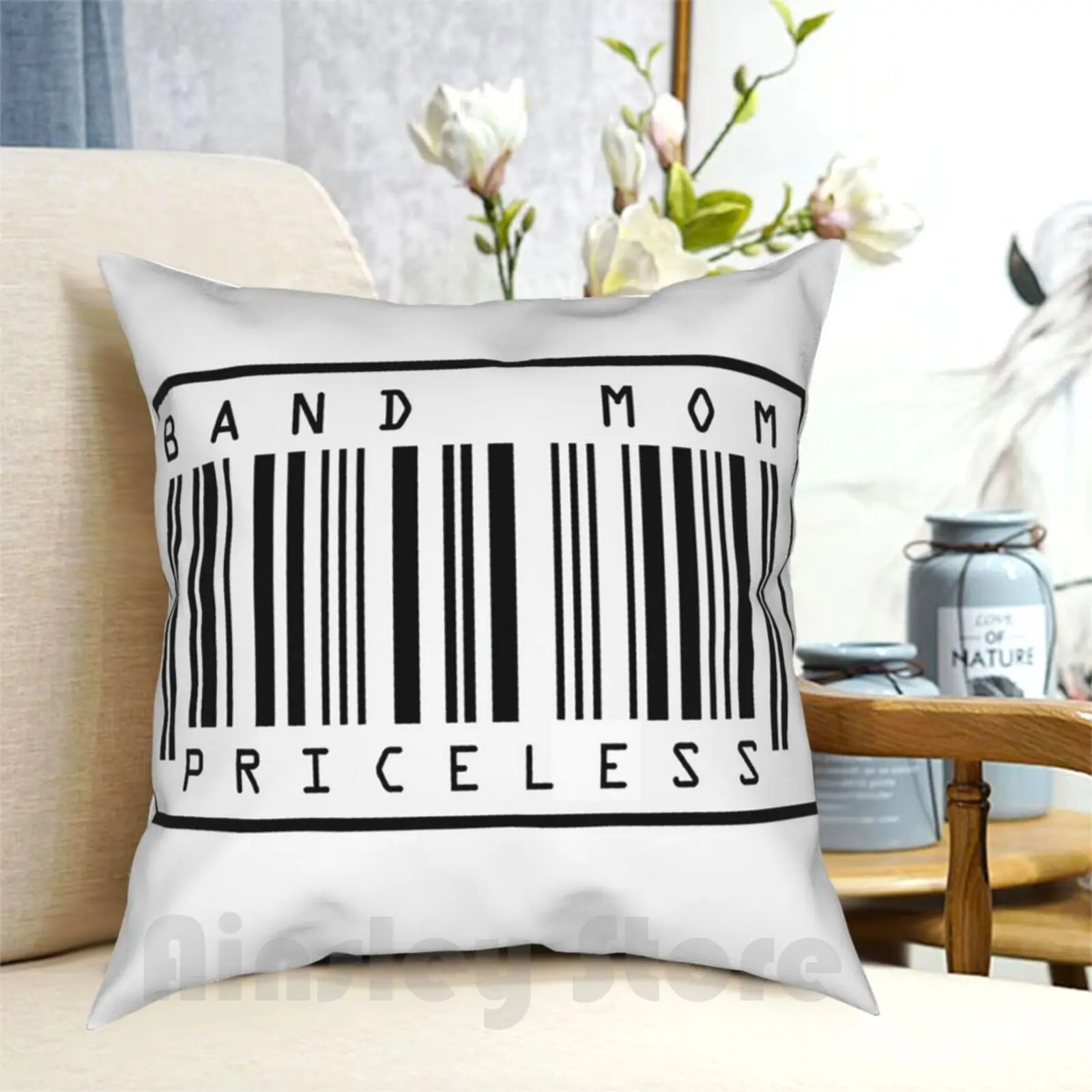 ( Marching Band )-Band Mom-Priceless Pillow Case Printed Home Soft Throw Pillow Marching Band Band High School Band Band