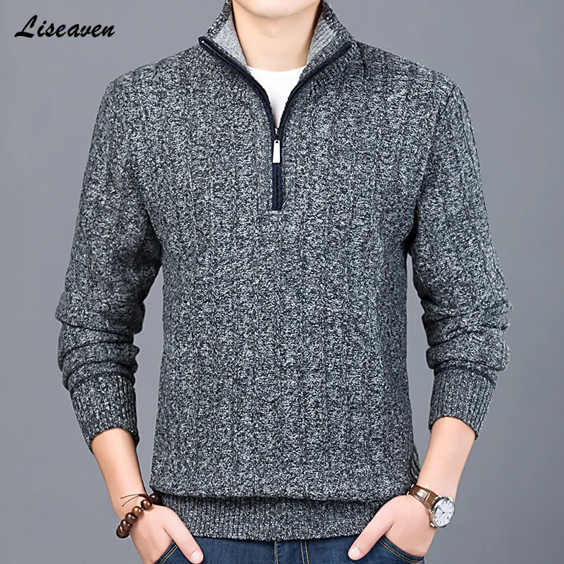 

Liseaven Men Clothing Turtleneck Sweaters New Pullovers Pull Homme Sweater Clothing Men Tops