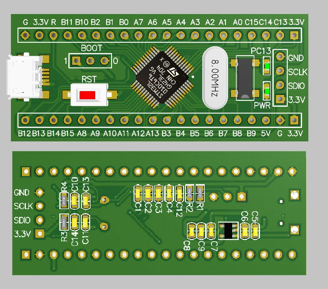 Stm32l010 Core Ban Điện Stm32l010c6t6 Mới Hệ Thống Tối Thiểu Cánh Tay Ban Phát Triển